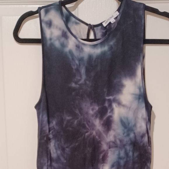 ANTISTAR SOFT RAYON TIE DYE ROMPER PANTSUIT JUMPSU - Picture 3 of 13